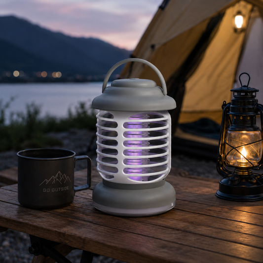 Lámpara antimosquitos para camping